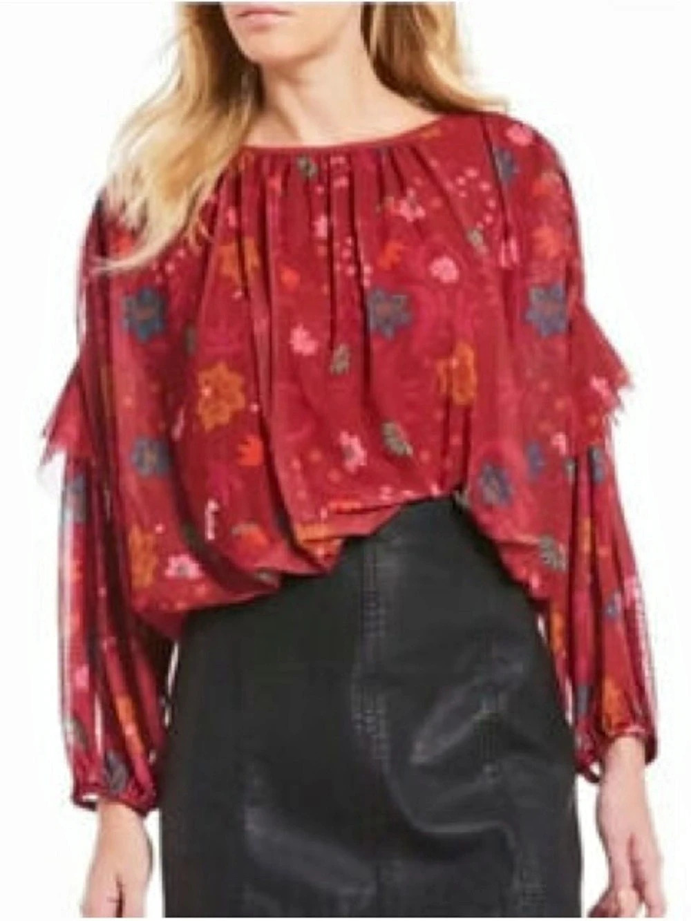 Free People Wild Flower Honey Blossom Top Berry Combo SZ-XS